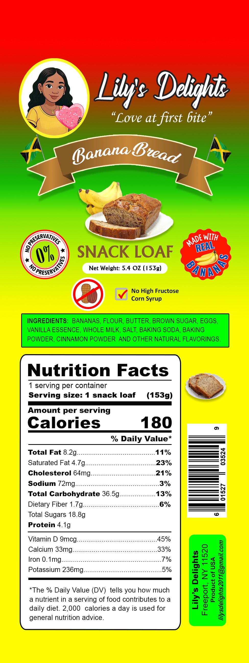 Banana Bread Snack Loaf